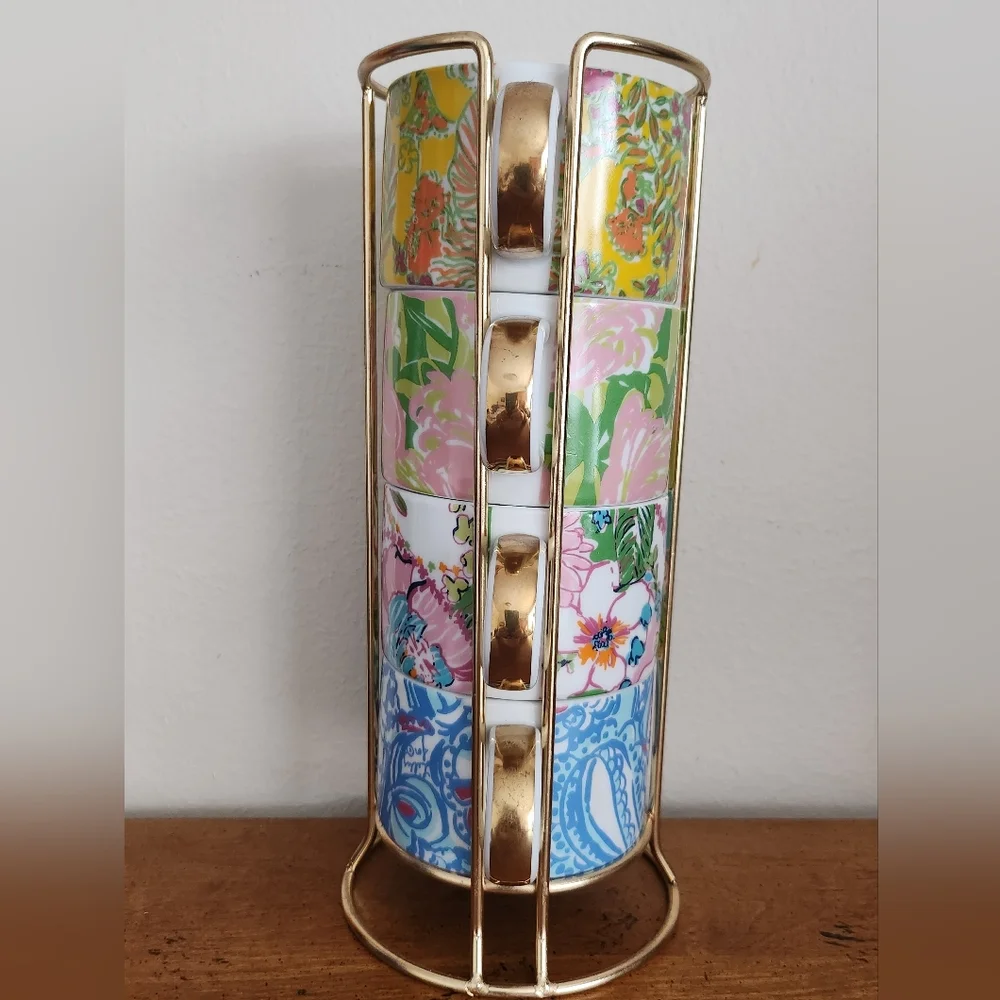Lilly Pulitzer For Target Floral Stacking Cups